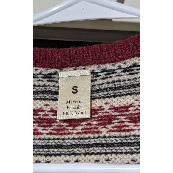 Dia Bristol, Vermont 100% Wool Knit Hook & Eye Closure Made in Estonia Sz S - Picture 13 of 13